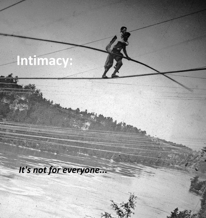 French daredevil Jean Francois Gravelot, a.k.a 'The Great Blondin,' tightrope walks across the Niagara River Gorge carrying his manager, Harry Colcord, on his back, August 19, 1859. (Photo by Hulton Archive/Getty Images)