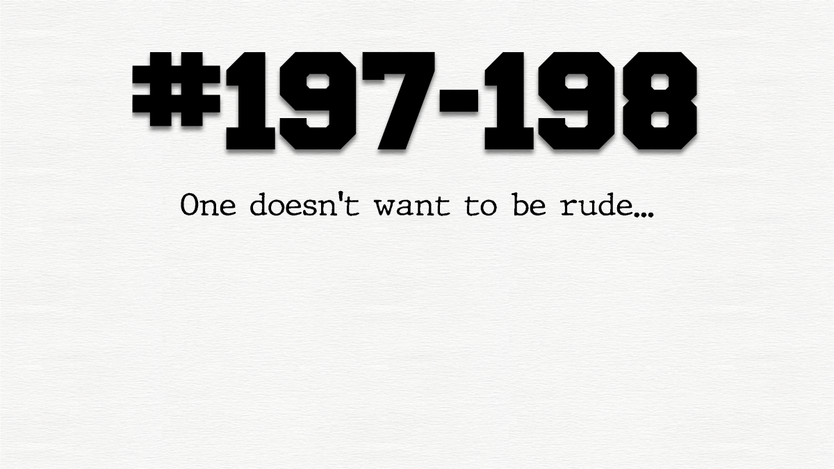 Guy #197 and #198 – Orgy&nbsp;politics…