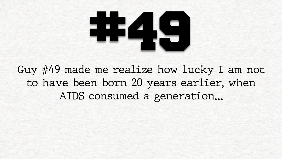 Guy #49 – Knocking on heaven’s&nbsp;door…