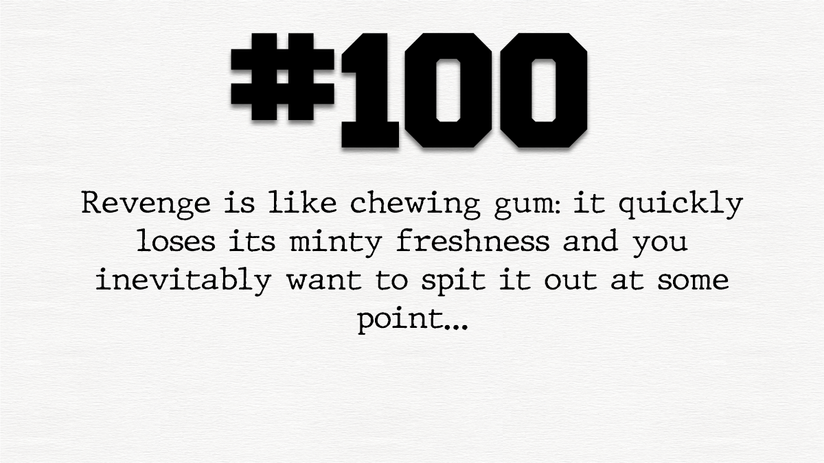 Guy #100 – The joy of revenge&nbsp;sex…